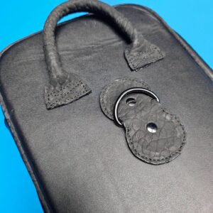 Castillo 6×12 Black Leather w/ Bullhide Pockets & Accents - Image 5