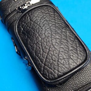 Castillo 3x5 Black Leather & Bullhide - Image 6