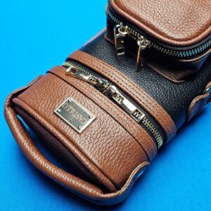 Castillo 2×4 Black & Cognac Leather "Duro Premium" Zip Top - Image 19