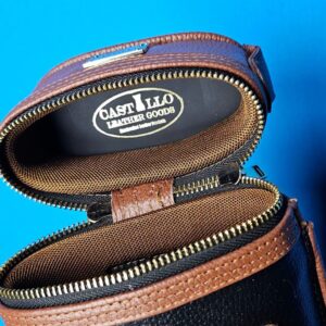 Castillo 2×4 Black & Cognac Leather "Duro Premium" Zip Top - Image 25