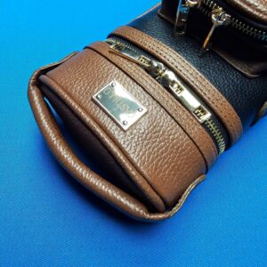 Castillo 2×4 Black & Cognac Leather "Duro Premium" Zip Top - Image 4