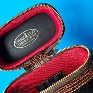 Castillo 3x5 Black Pebbled Leather/Honey Brown - Image 11