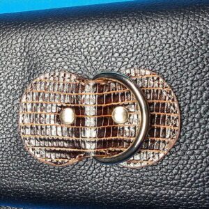 Castillo 3x5 Black Pebbled Leather/Honey Brown - Image 14