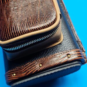 Castillo 3x5 Black Pebbled Leather/Honey Brown - Image 19