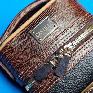 Castillo 3x5 Black Pebbled Leather/Honey Brown - Image 20