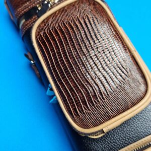 Castillo 3x5 Black Pebbled Leather/Honey Brown - Image 23