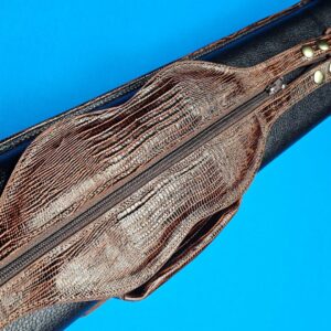 Castillo 3x5 Black Pebbled Leather/Honey Brown - Image 9