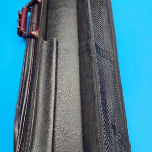Castillo 6x12 Black Leather w/ Wine Stitching - Image 10
