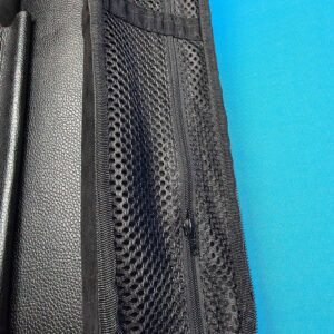 Castillo 6x12 Black Leather w/ Wine Stitching - Image 11