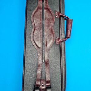 Castillo 6x12 Black Leather w/ Wine Stitching - Image 13