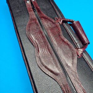 Castillo 6x12 Black Leather w/ Wine Stitching - Image 16