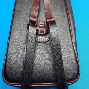 Castillo 6x12 Black Leather w/ Wine Stitching - Image 17