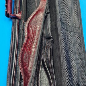 Castillo 6x12 Black Leather w/ Wine Stitching - Image 20