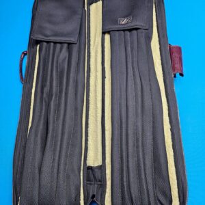 Castillo 6x12 Black Leather w/ Wine Stitching - Image 3