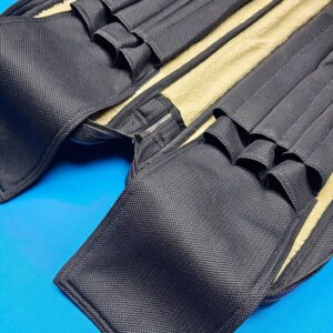 Castillo 6x12 Black Leather w/ Wine Stitching - Image 4