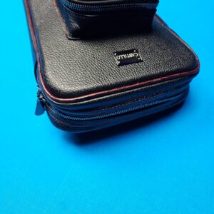 Castillo 6x12 Black Leather w/ Wine Stitching - Image 5
