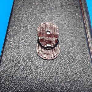 Castillo 6x12 Black Leather w/ Wine Stitching - Image 7