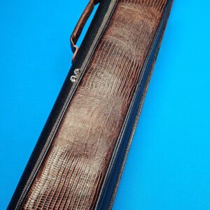 Castillo 4x8 Black Leather & Cognac w/ Lizard