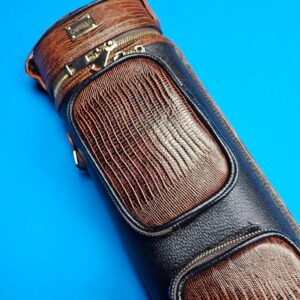 Castillo 4x8 Black Leather & Cognac w/ Lizard - Image 21