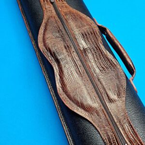 Castillo 4x8 Black Leather & Cognac w/ Lizard - Image 24