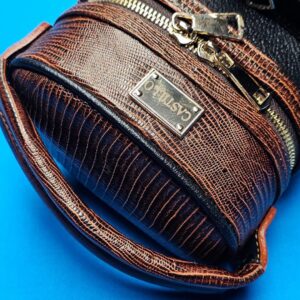 Castillo 4x8 Black Leather & Cognac w/ Lizard - Image 8