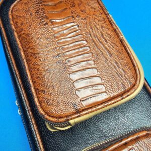 Castillo 4x8 Black Leather w/ Cognac - Image 6