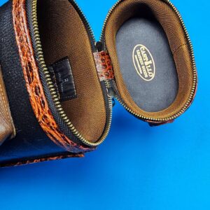 Castillo 4×8 Black Leather & Cognac w/ Embossed Gator - Image 16