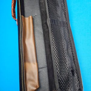 Castillo 4×8 Black Leather & Cognac w/ Embossed Gator - Image 20