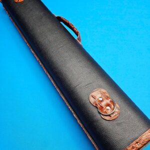 Castillo 4×8 Black Leather & Cognac w/ Embossed Gator - Image 24