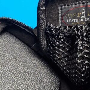 Castillo 3×5 Black Pebbled Leather & Dark Wine w/ Ostrich - Image 24