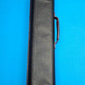 Castillo 3×5 Black Pebbled Leather & Dark Wine w/ Ostrich - Image 3