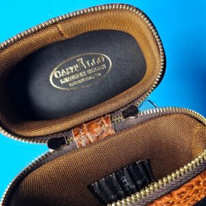 Castillo 3x5 Black Leather w/ Cognac Gator Accents - Image 9