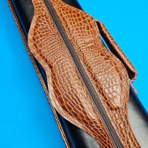 Castillo 3x5 Black Leather w/ Cognac Gator Accents - Image 12