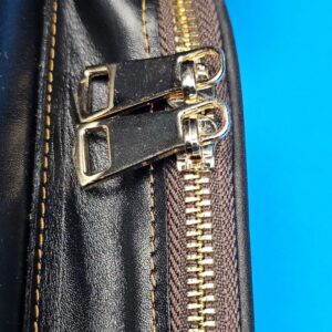 Castillo 3x5 Black Leather w/ Cognac Gator Accents - Image 17