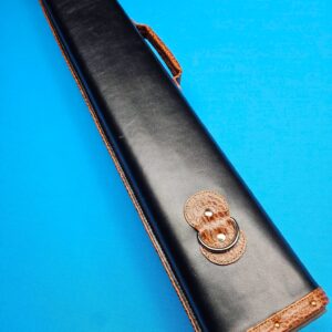 Castillo 3x5 Black Leather w/ Cognac Gator Accents - Image 24