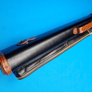 Castillo 3x5 Black Leather w/ Cognac Gator Accents - Image 25