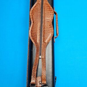 Castillo 3x5 Black Leather w/ Cognac Gator Accents - Image 8