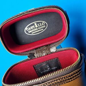 Castillo 3×5 Honey Brown Leather & Chocolate Lizard - Image 10