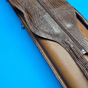 Castillo 3×5 Honey Brown Leather & Chocolate Lizard - Image 13