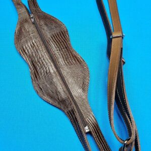 Castillo 3×5 Honey Brown Leather & Chocolate Lizard - Image 15
