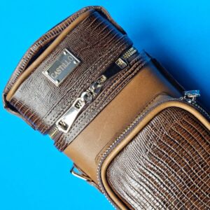 Castillo 3×5 Honey Brown Leather & Chocolate Lizard - Image 16
