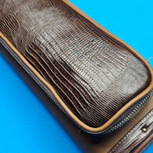 Castillo 3×5 Honey Brown Leather & Chocolate Lizard - Image 19