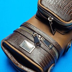 Castillo 3×5 Honey Brown Leather & Chocolate Lizard - Image 20