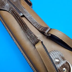 Castillo 3×5 Honey Brown Leather & Chocolate Lizard - Image 8