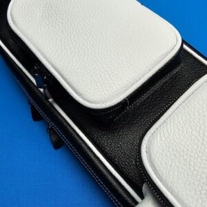 Castillo 4x8 Pebbled Black & White Leather