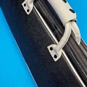 Castillo 4x8 Pebbled Black & White Leather - Image 13