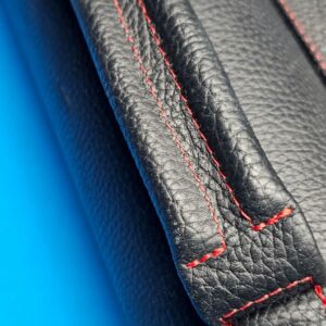 Castillo 4x8 Black Leather w/ Red Stitching - Image 11