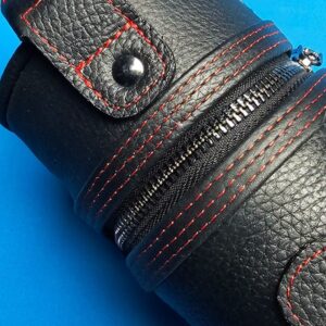 Castillo 4x8 Black Leather w/ Red Stitching - Image 19