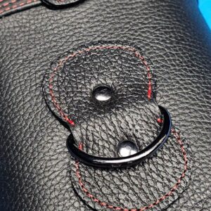 Castillo 4x8 Black Leather w/ Red Stitching - Image 21