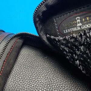 Castillo 4x8 Black Leather w/ Red Stitching - Image 6